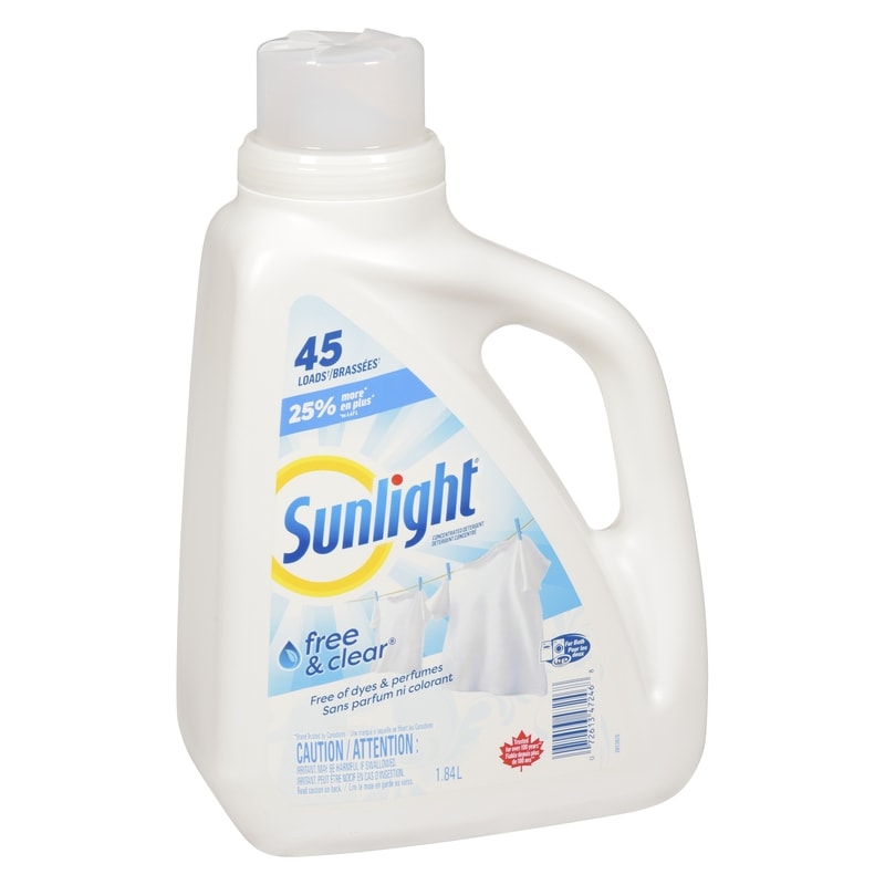 Liquid Laundry Detergent, Free and Clear 45 Loads