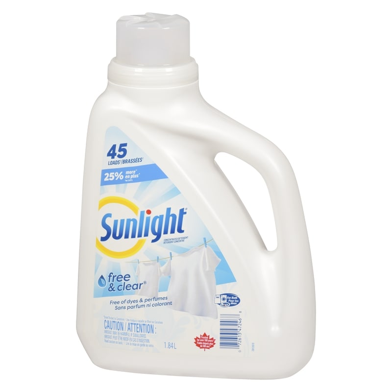 Liquid Laundry Detergent, Free and Clear 45 Loads