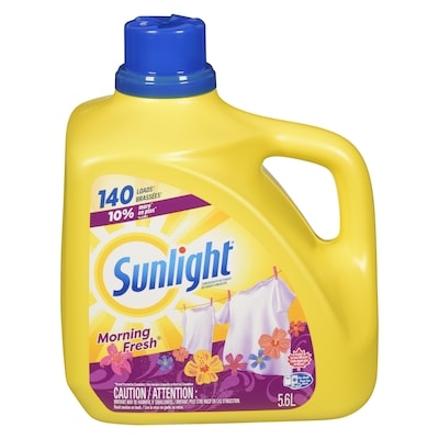 Sunlight Détergent à lessive liquide, Morning Fresh 5.6 l, 0,48 $/100ml