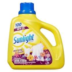 Sunlight Liquid Laundry Detergent Morning Fresh 100 Loads 4 l, $0.40/100ml