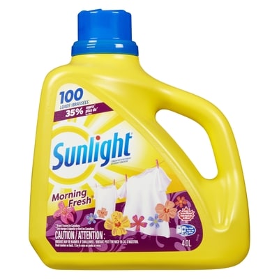 Sunlight Détergent à lessive liquide Morning Fresh 4 l, 0,45 $/100ml