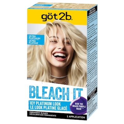 Schwarzkopf Bleach It Permanent Hair Colour, 00A Ultra Platinum, 1 application 60 ml, $28.32/100ml