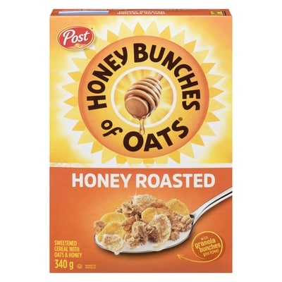 Post Honey Bunches Of Oat Honey Roasted Cereal 340 g, $1.61/100g