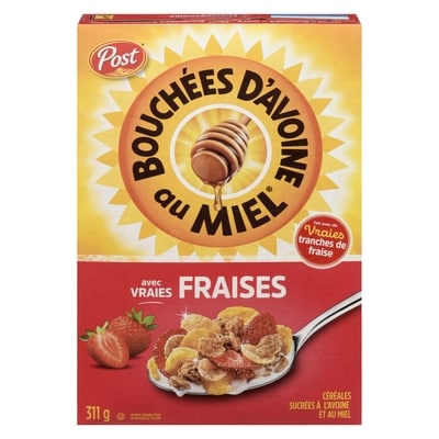 Post Céréales à la fraise 311 g, 1,77 $/100g