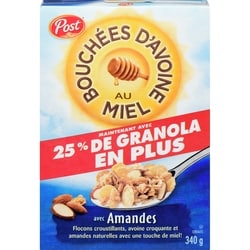 Post Avec Amandes Céréales 340 g, 1,41 $/100g