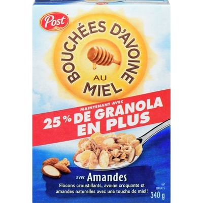 Post Avec Amandes Céréales 340 g, 1,61 $/100g