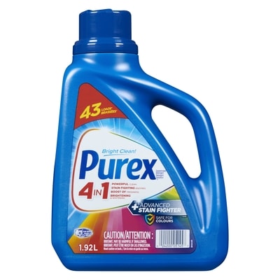 Purex 4 In 1 + Advanced Stain Fighter Concentrated Detergent 43 Loads 1.92 l, $0.57/100ml