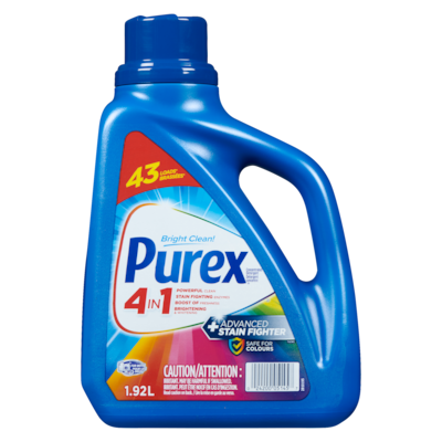 4 in 1 + advanced stain fighter détergent concentré 43 brassées