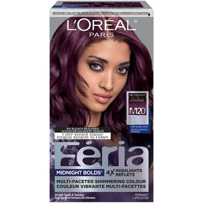 L’Oréal M20 Éclat D'Orchidée Violet Chaud Coloration, Permanent Coloration pour femmes 1 ea, 18,49 $/1ch