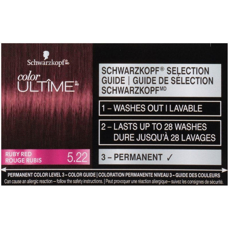 Color ultime permanent Hair Color Cream, 5.22 Ruby Red