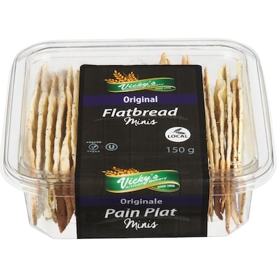 null Flatbread Minis Original 150 g, $3.33/100g