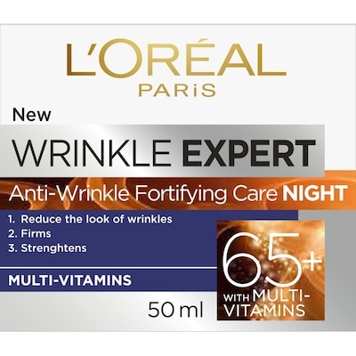 Anti-Wrinkle Fortifying Night Care 65+ with a Vitamin Complex of Vitamin B & Vitamin E