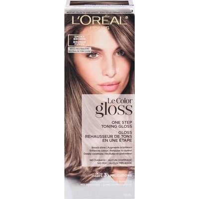 L'Oreal Paris Le Color Gloss One Step Toning Gloss Smoky Bronde 118 ml, $12.71/100ml