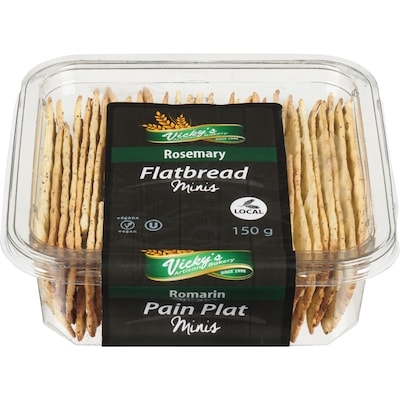 null Pain plat minis romarin 150 g, 3,33 $/100g