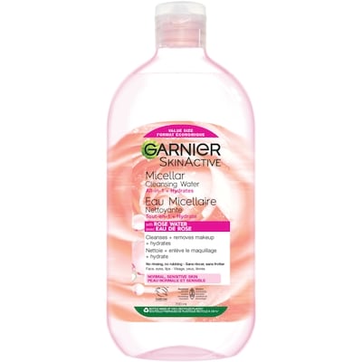 Garnier Eau Micellaire Nettoyante avec de l'eau de rose 700 ml, 2,35 $/100ml