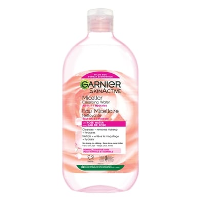 Garnier Eau Micellaire Nettoyante Tout-en-1 à l'Eau de Rose 700 ml, 3,14 $/100ml