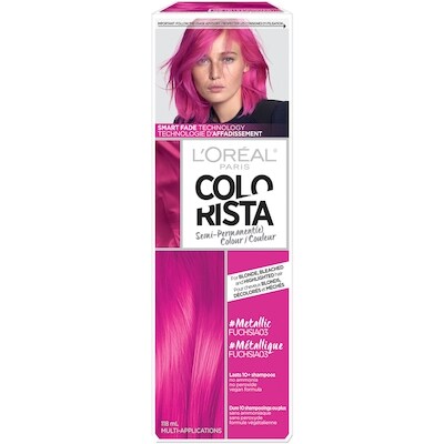 L’Oréal 03 Metallique Fuschia Coloration, Pour cheveux Blonds Décolorés Méchés 1 ea, 19,99 $/1ch