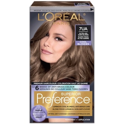 L'Oreal Paris 7UA Ultra Ash Dark Blonde Hair Dye, Permanent Hair Color for Women 1 ea, $18.69/1ea