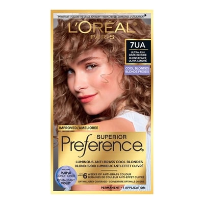 L’Oréal 7UA Blond Foncé Ultra Cendré, Coloration permanente pour femmes 1 ea, 21,99 $/1ch