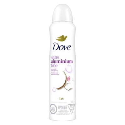 Dove Désodorisant sans aluminium Noix de Coco & Jasmin Rose 113 g, 7,08 $/100g