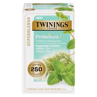 Twinings Superblends Herbal Tea Peppermint & Fennel 18 ea, $0.42/1ea