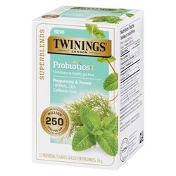 Twinings Superblends Herbal Tea Peppermint & Fennel - 18 ea | Zehrs