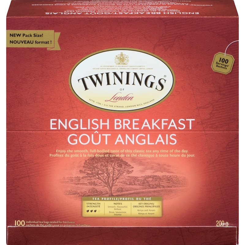 Individual Tea Bags Sealed For Freshness English Breakfast