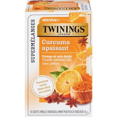 Twinings Supermélangestisane aromatisée orange et anis étoilé 18 ea, 0,42 $/1ch