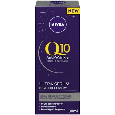 Nivea Q10 Anti-Wrinkle Night Repair Ultra Serum Night Recovery 30 ml, $86.63/100ml