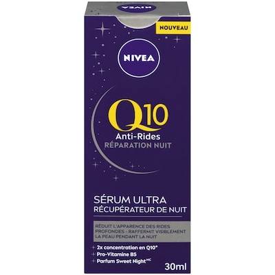 Nivea Q10 anti-rides réparation nuit sérum ultra récupérateur de nuit 30 ml, 86,63 $/100ml