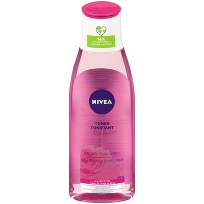 Nivea Rose Care Toner Organic Rose Water All Skin Types 200 ml, $5.25/100ml