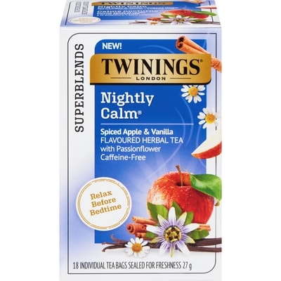 Twinings Superblends Flavoured Herbal Tea Spiced Apple & Vanilla 18 ea, $0.42/1ea