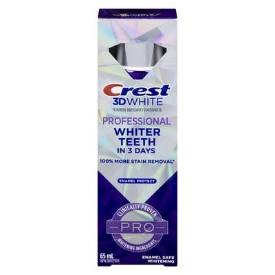 Crest 3D White Toothpaste 65 ml, $11.54/100ml