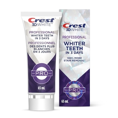 Crest Dentifrice 3DW Professionnel Protection de l’émail 65 ml, 14,60 $/100ml