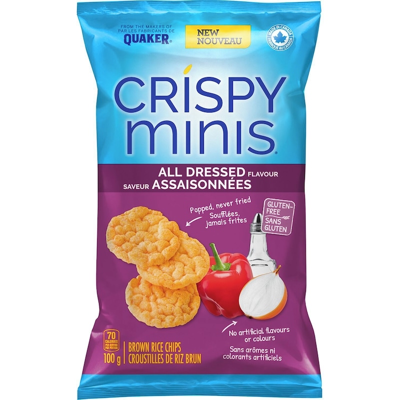 Crispy Minis All Dressed Flavour Brown Rice Chips