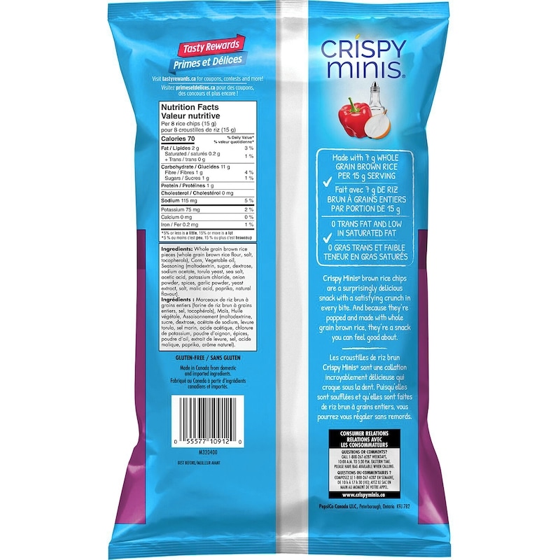 Crispy Minis All Dressed Flavour Brown Rice Chips