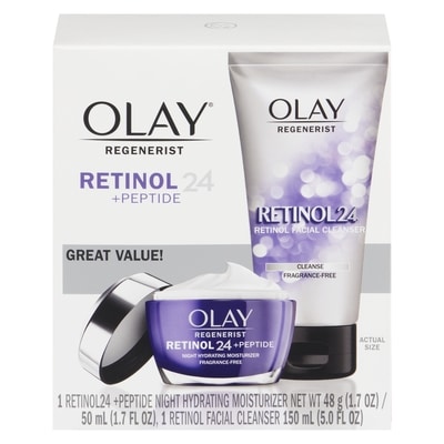 Olay Regenerist Night Hydrating Moisturizer with Retinol and Peptide 1 ea, $50.99/1ea