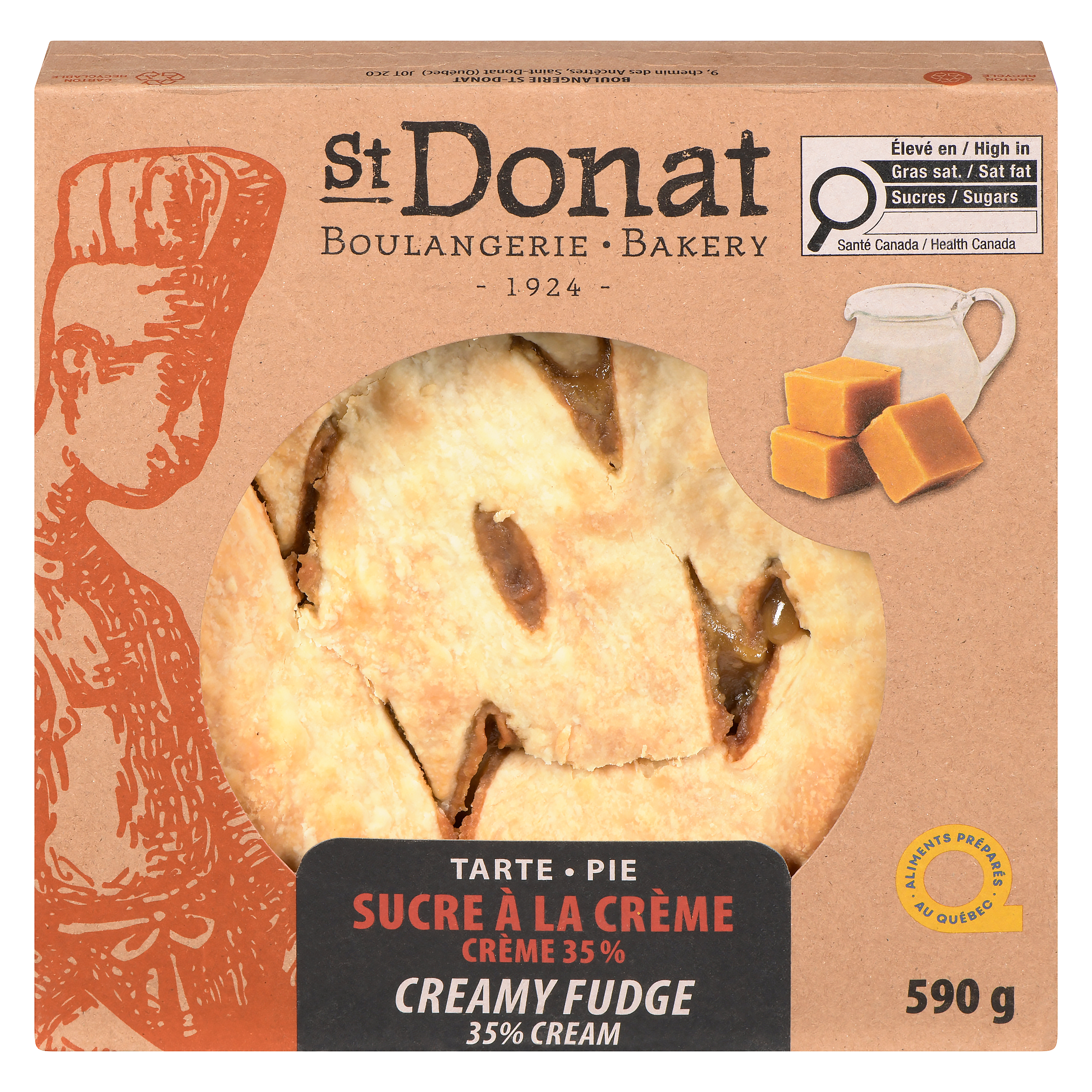 Boulangerie St-Donat Creamy Fudge Pie 590 g, $1.35/100g