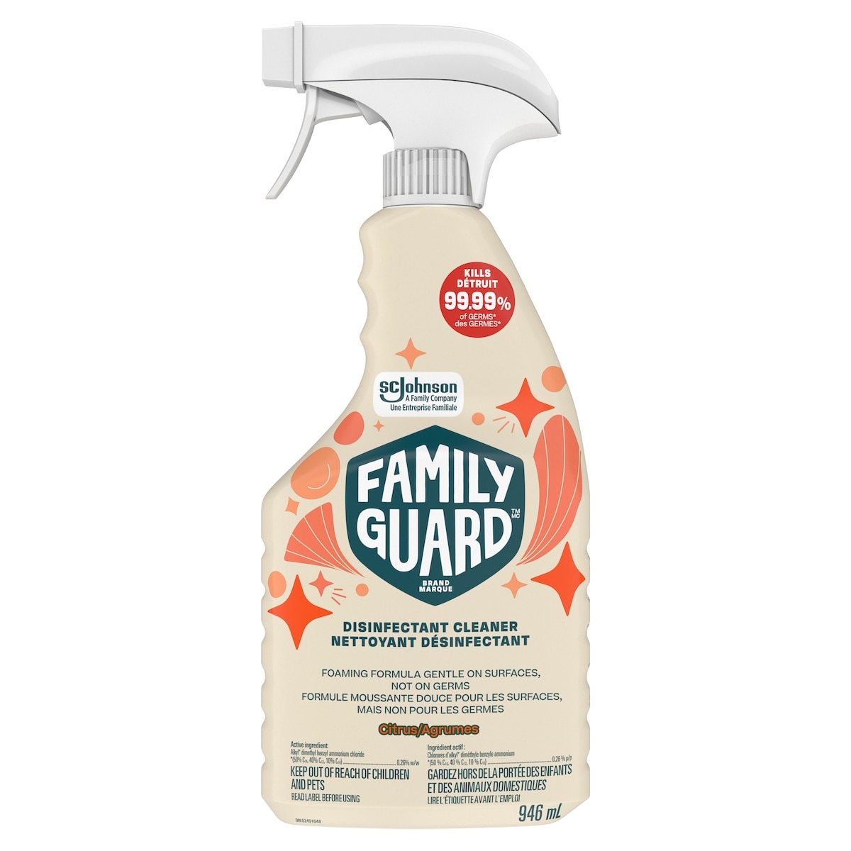 SC Johnson Disinfectant Cleaner Trigger, Citrus Scent 946 ml, $0.63/100ml