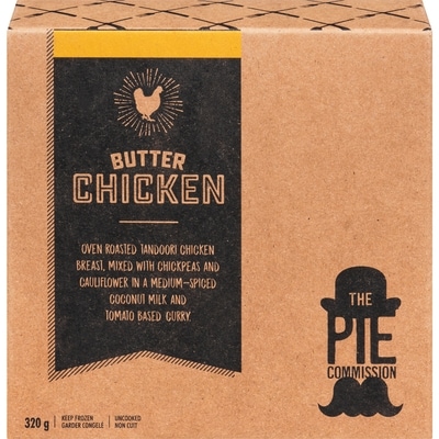 The Pie Commission Butter Chicken 320 g, $3.44/100g
