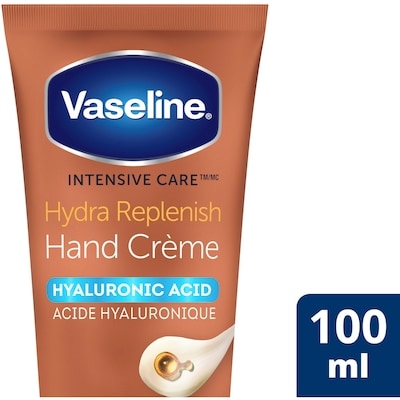Vaseline Crème à mains hydratante pour peau sèche Intensive Care Hydra Replenish  100 ml, 9,27 $/100ml