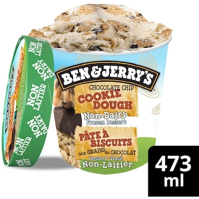 Ben & Jerry's Non-Dairy Chocolate Chip Cookie Dough Frozen Dessert 473 ml, $1.48/100ml