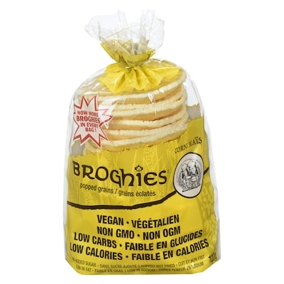 null Broghies Corn Popped Grains 120 g, $4.17/100g
