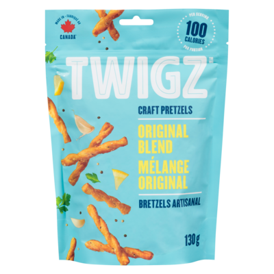 Twigz Craft Pretzels, Buttery Herb and Garlic 130 g, $3.46/100g
