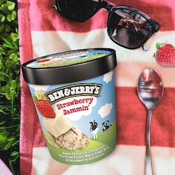 Ben & Jerry's Ice Cream with Fairtrade Ingredients Strawberry