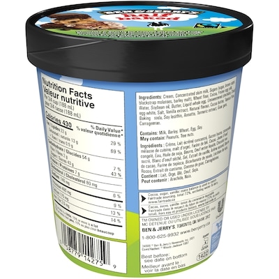 Ice Cream with Fairtrade Ingredients Half Baked® Non-Gmo