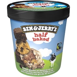 Ben & Jerry’s Crème Glacée avec des ingrédients issus du commerce équitable Half Baked® sans OGM 473 ml, 1,48 $/100ml