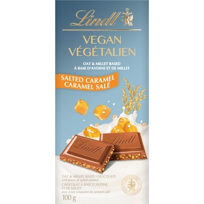 Lindt Vegan Salted Caramel Chocolate Bar 100 g, $8.49/100g