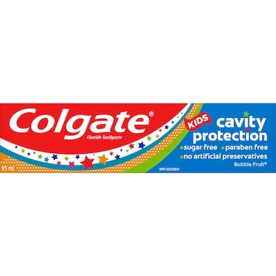 Colgate Kids Cavity Protection Toothpaste, Bubble Fruit Flavor 95 ml, $3.15/100ml