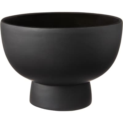 Life at Home Black Pedestal Bowl 1 ea, $15.00/1ea